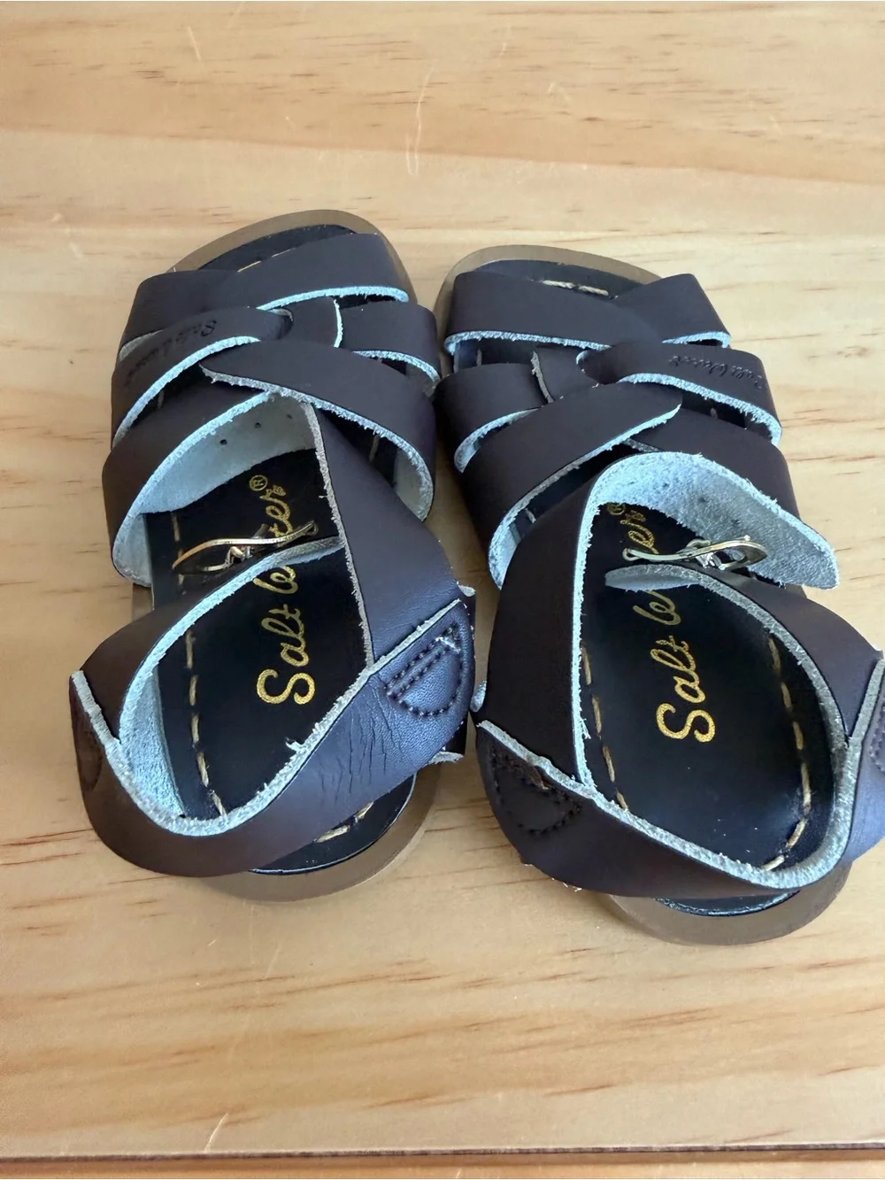 Salt Water Sandals Brown Leather baby Sandals